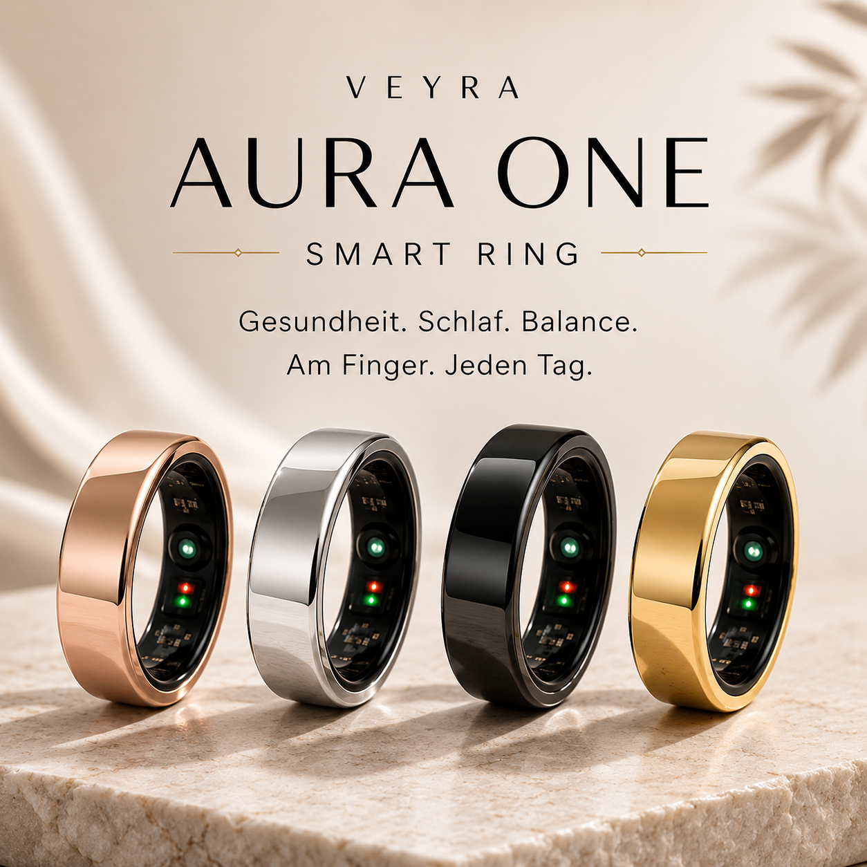 Veyra Aura One Smart Ring Schwarz