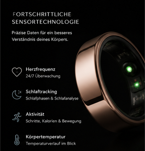Veyra Aura One Smart Ring Sensor-Technologie